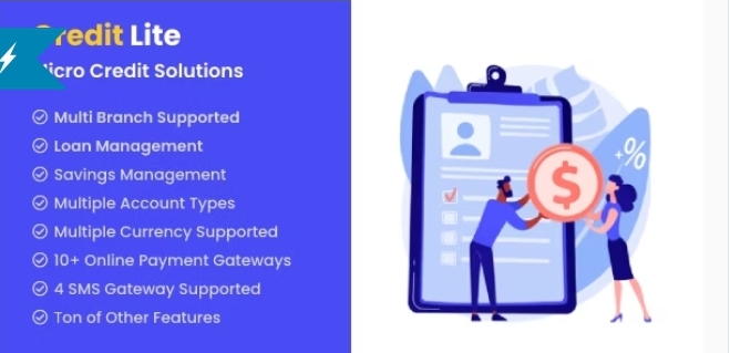 Credit Lite - Loan Management System PHP Script