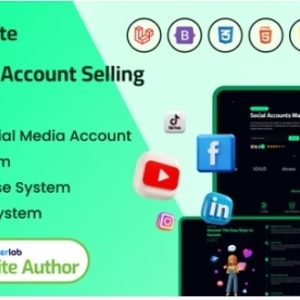SocialMate - Social Media Account Selling Digital Marketplace