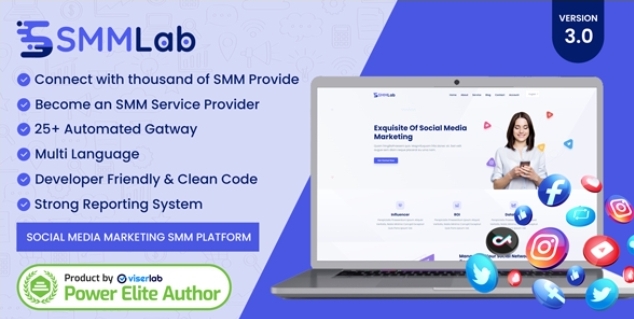 SMMLab - Social Media Marketing SMM Platform